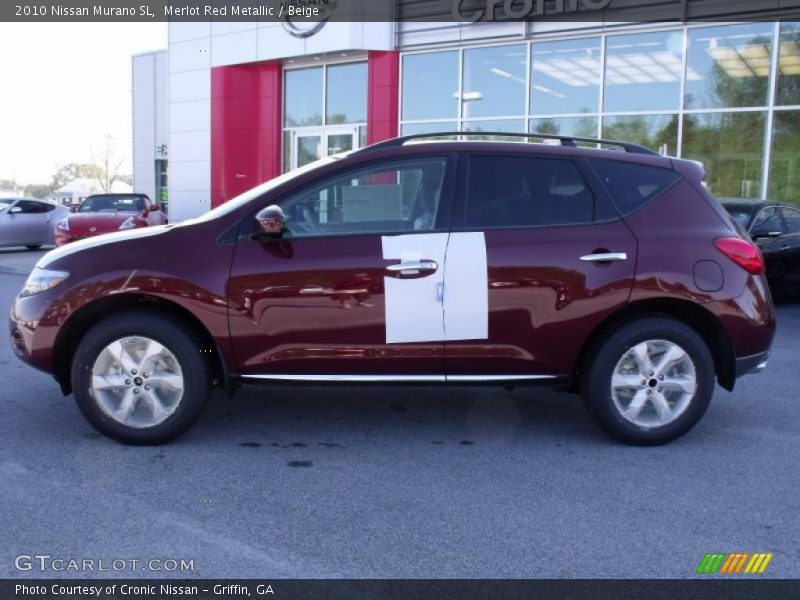 Merlot Red Metallic / Beige 2010 Nissan Murano SL