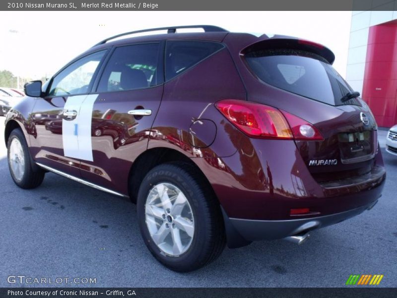 Merlot Red Metallic / Beige 2010 Nissan Murano SL