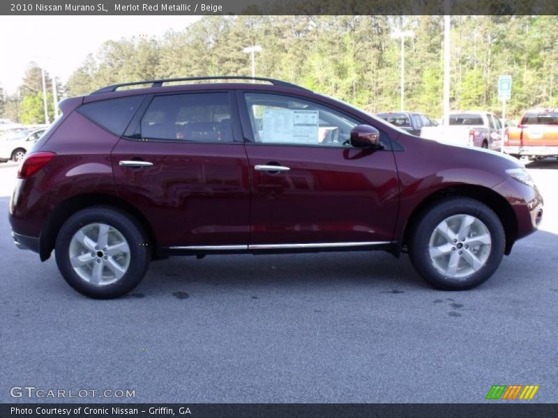 Merlot Red Metallic / Beige 2010 Nissan Murano SL