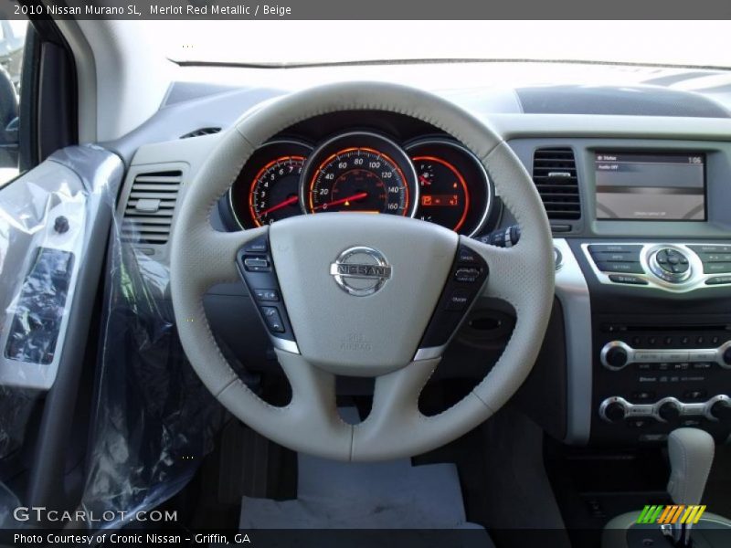 Merlot Red Metallic / Beige 2010 Nissan Murano SL