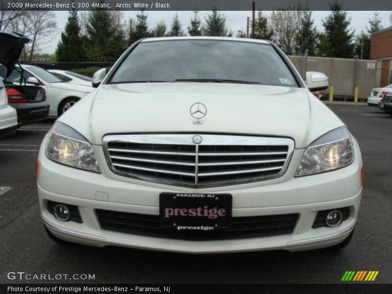 Arctic White / Black 2009 Mercedes-Benz C 300 4Matic