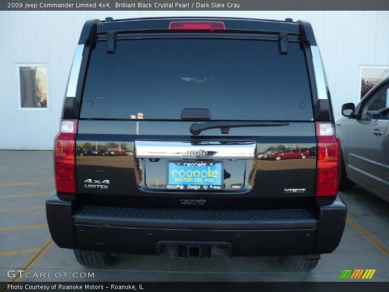 Brilliant Black Crystal Pearl / Dark Slate Gray 2009 Jeep Commander Limited 4x4