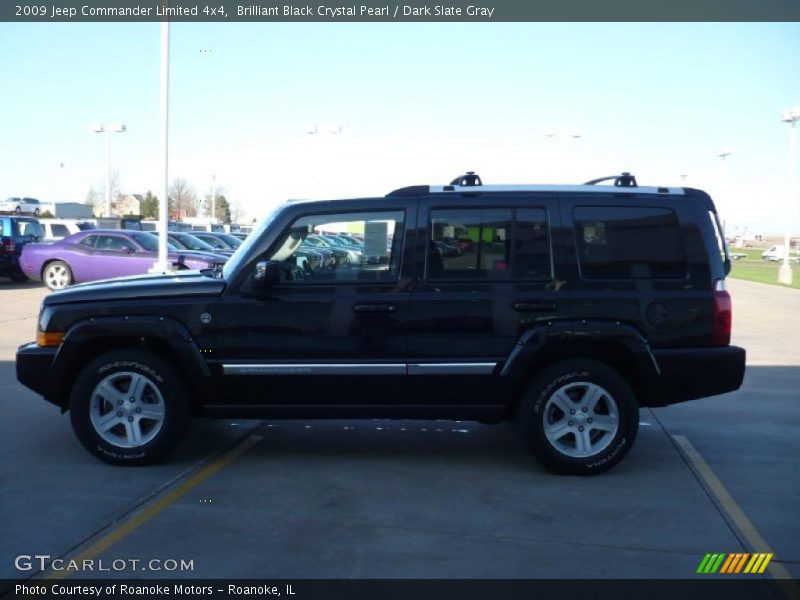 Brilliant Black Crystal Pearl / Dark Slate Gray 2009 Jeep Commander Limited 4x4
