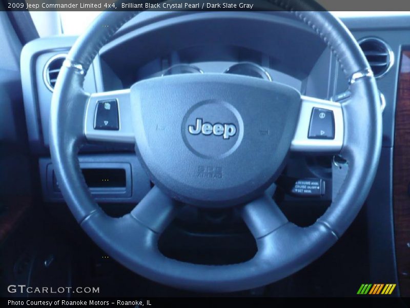 Brilliant Black Crystal Pearl / Dark Slate Gray 2009 Jeep Commander Limited 4x4