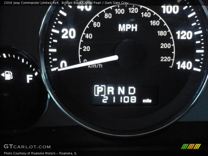 Brilliant Black Crystal Pearl / Dark Slate Gray 2009 Jeep Commander Limited 4x4