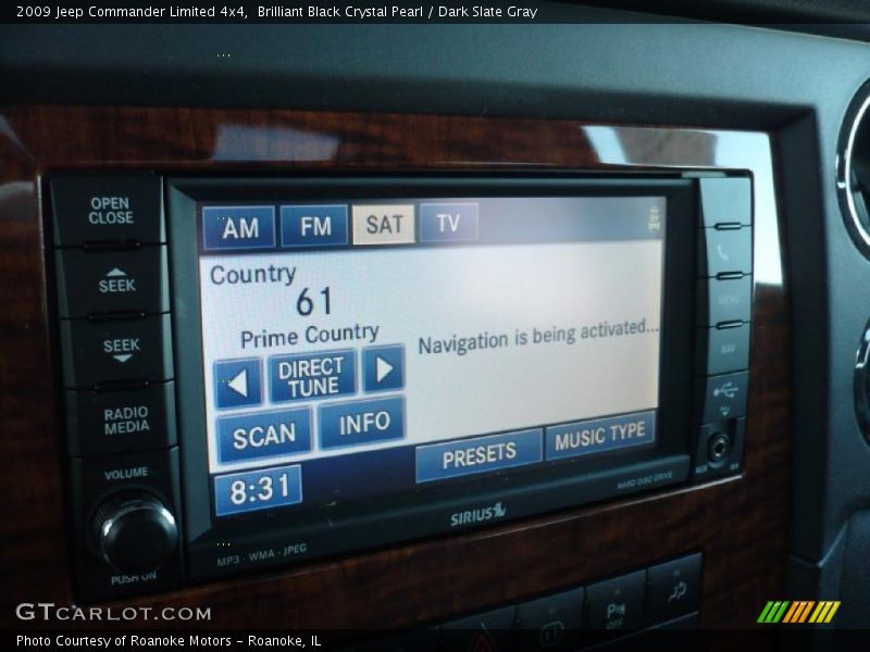 Brilliant Black Crystal Pearl / Dark Slate Gray 2009 Jeep Commander Limited 4x4