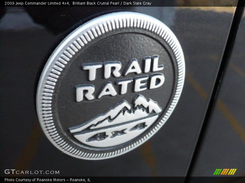 Brilliant Black Crystal Pearl / Dark Slate Gray 2009 Jeep Commander Limited 4x4