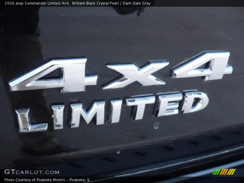 Brilliant Black Crystal Pearl / Dark Slate Gray 2009 Jeep Commander Limited 4x4