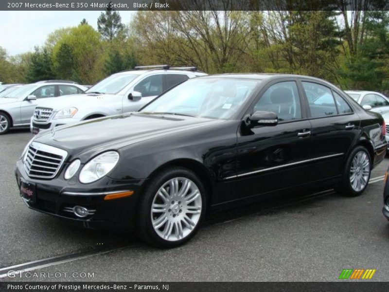 Black / Black 2007 Mercedes-Benz E 350 4Matic Sedan