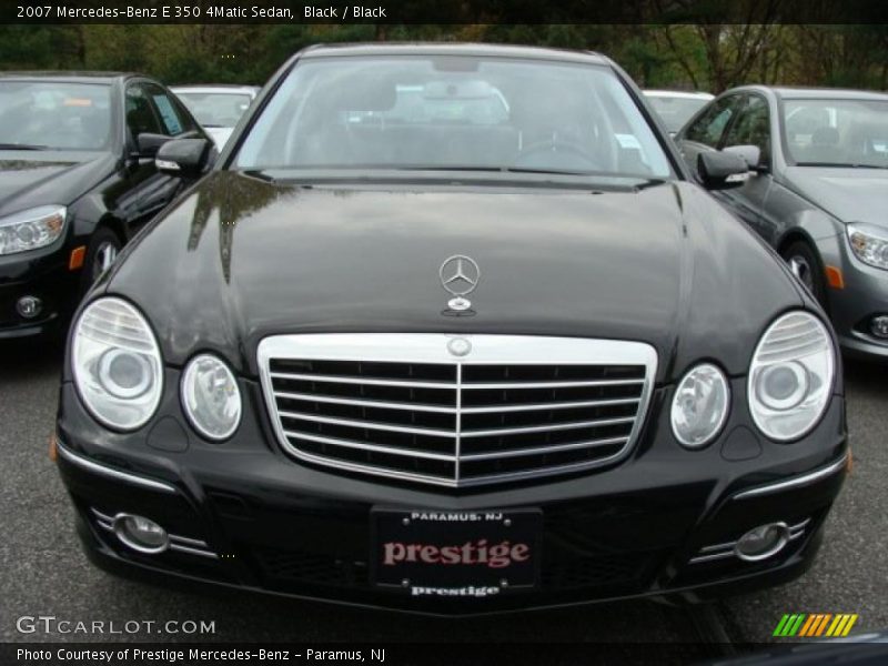 Black / Black 2007 Mercedes-Benz E 350 4Matic Sedan
