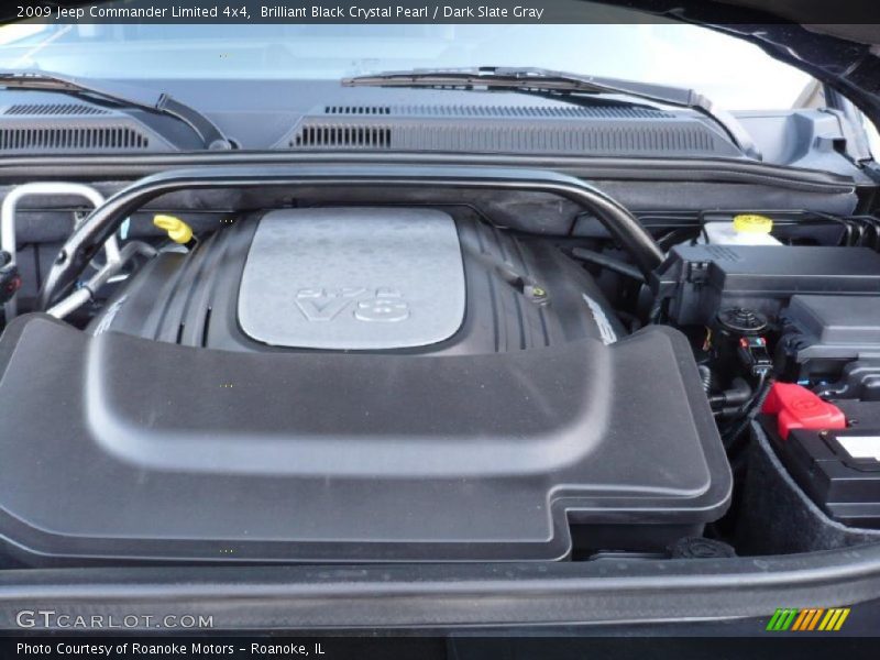 Brilliant Black Crystal Pearl / Dark Slate Gray 2009 Jeep Commander Limited 4x4