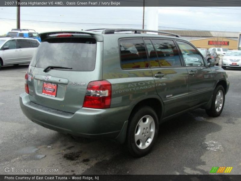 Oasis Green Pearl / Ivory Beige 2007 Toyota Highlander V6 4WD