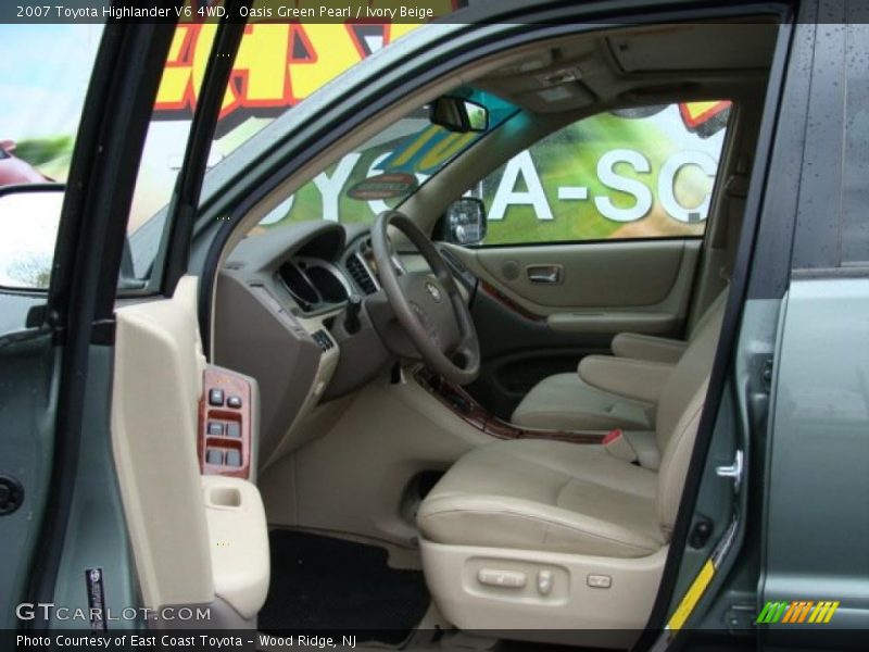 Oasis Green Pearl / Ivory Beige 2007 Toyota Highlander V6 4WD