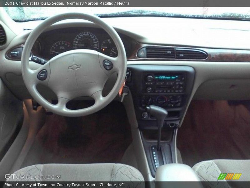 Monterey Maroon Metallic / Neutral 2001 Chevrolet Malibu LS Sedan