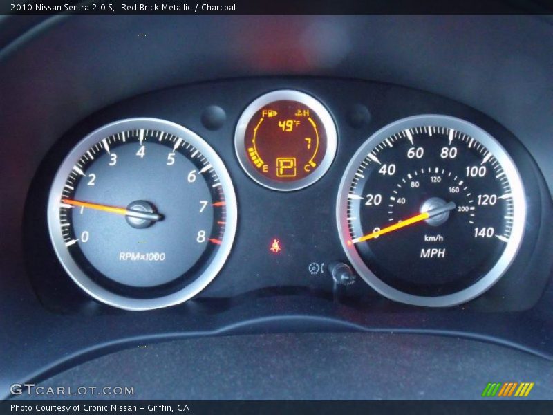 Red Brick Metallic / Charcoal 2010 Nissan Sentra 2.0 S