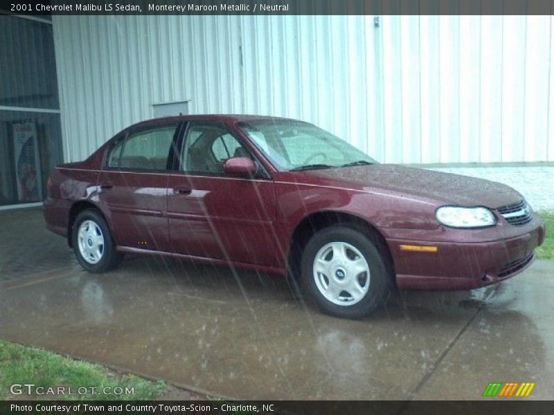 Monterey Maroon Metallic / Neutral 2001 Chevrolet Malibu LS Sedan