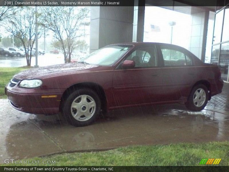 Monterey Maroon Metallic / Neutral 2001 Chevrolet Malibu LS Sedan