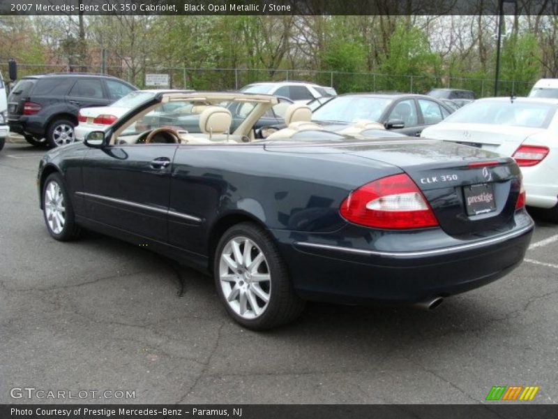 Black Opal Metallic / Stone 2007 Mercedes-Benz CLK 350 Cabriolet