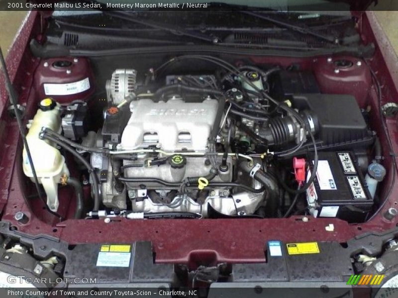 Monterey Maroon Metallic / Neutral 2001 Chevrolet Malibu LS Sedan
