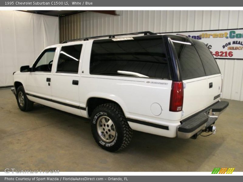White / Blue 1995 Chevrolet Suburban C1500 LS
