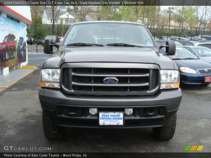 Dark Shadow Grey Metallic / Medium Flint 2004 Ford F250 Super Duty XLT Crew Cab 4x4