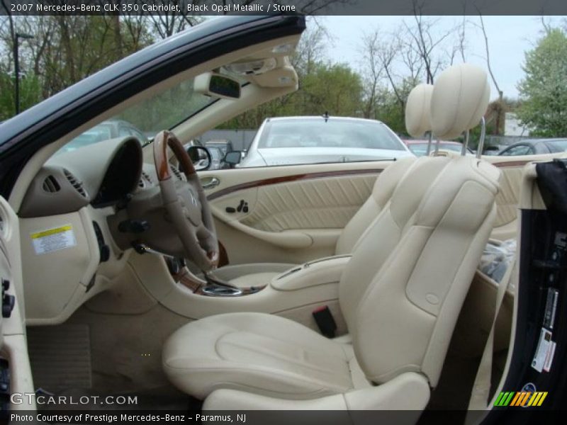 Black Opal Metallic / Stone 2007 Mercedes-Benz CLK 350 Cabriolet