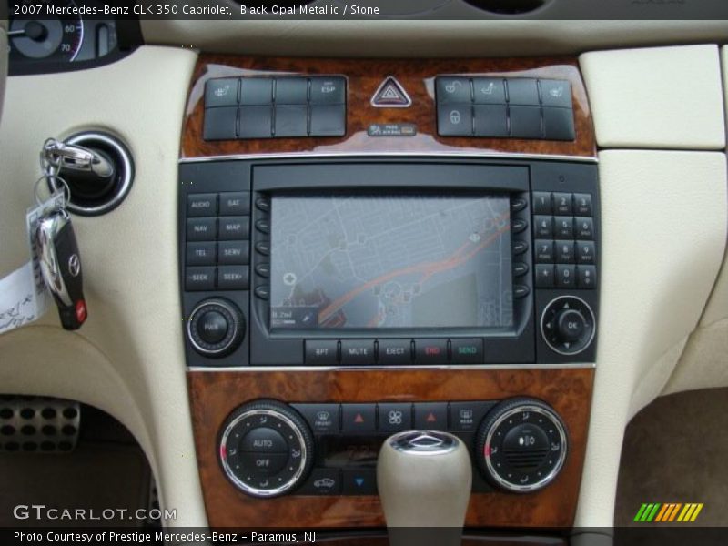 Black Opal Metallic / Stone 2007 Mercedes-Benz CLK 350 Cabriolet