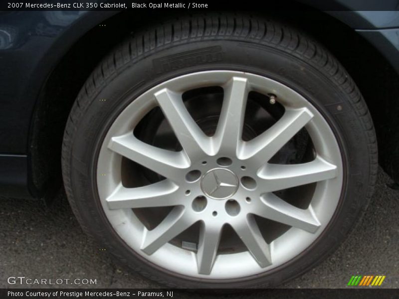 Black Opal Metallic / Stone 2007 Mercedes-Benz CLK 350 Cabriolet