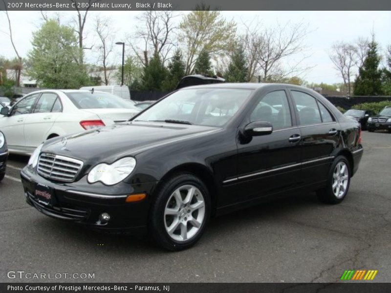 Black / Black 2007 Mercedes-Benz C 280 4Matic Luxury