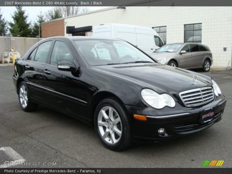 Black / Black 2007 Mercedes-Benz C 280 4Matic Luxury