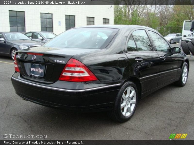 Black / Black 2007 Mercedes-Benz C 280 4Matic Luxury