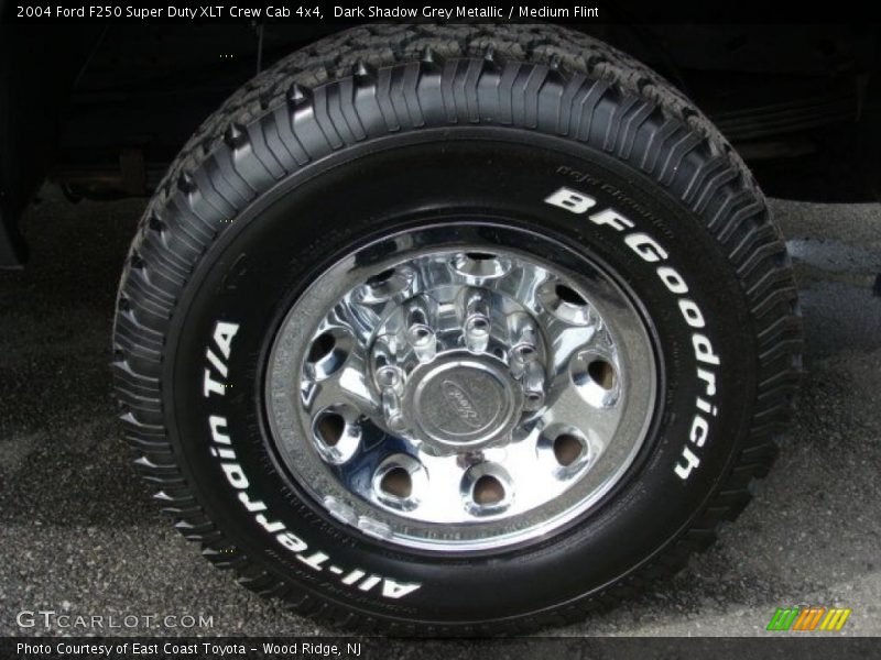 Dark Shadow Grey Metallic / Medium Flint 2004 Ford F250 Super Duty XLT Crew Cab 4x4