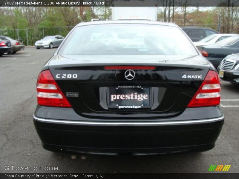 Black / Black 2007 Mercedes-Benz C 280 4Matic Luxury