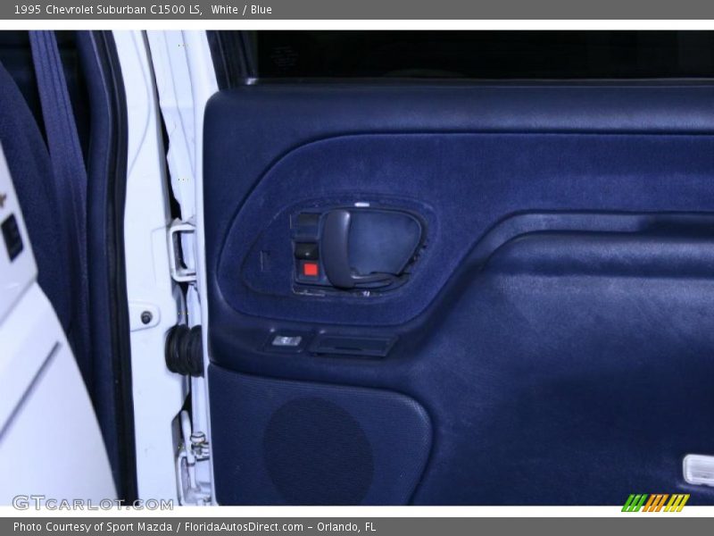White / Blue 1995 Chevrolet Suburban C1500 LS