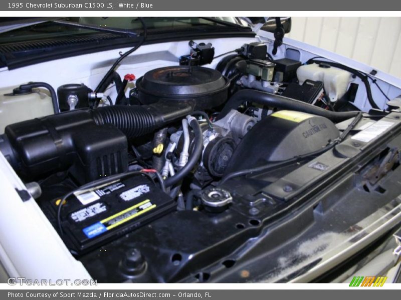 White / Blue 1995 Chevrolet Suburban C1500 LS