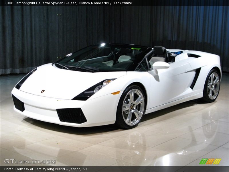 Bianco Monocerus / Black/White 2008 Lamborghini Gallardo Spyder E-Gear