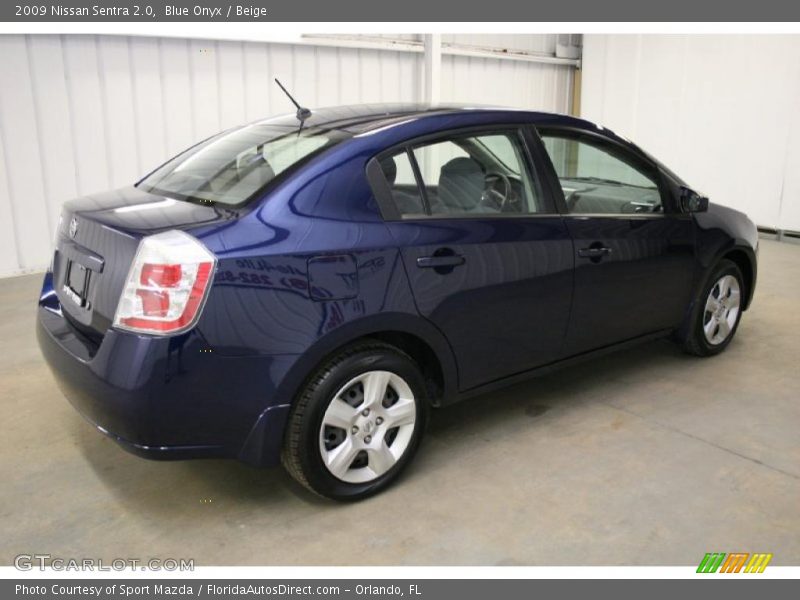 Blue Onyx / Beige 2009 Nissan Sentra 2.0