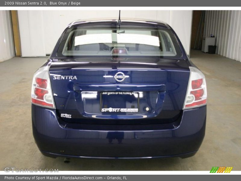 Blue Onyx / Beige 2009 Nissan Sentra 2.0