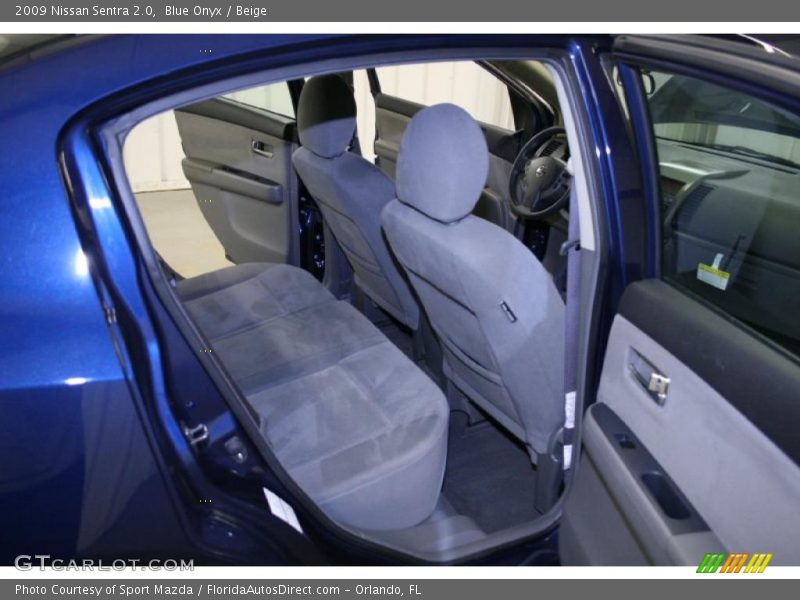 Blue Onyx / Beige 2009 Nissan Sentra 2.0