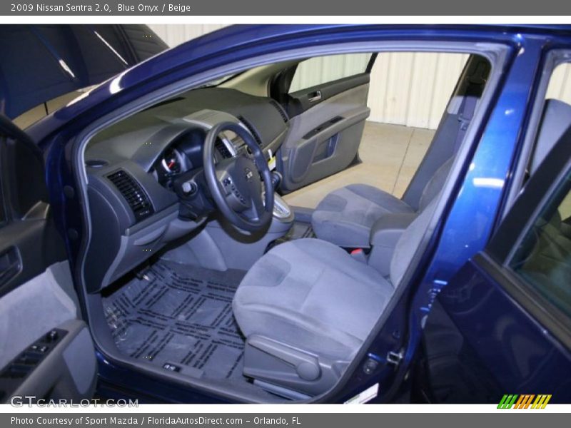 Blue Onyx / Beige 2009 Nissan Sentra 2.0