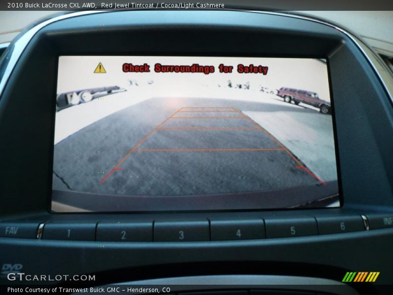 Red Jewel Tintcoat / Cocoa/Light Cashmere 2010 Buick LaCrosse CXL AWD