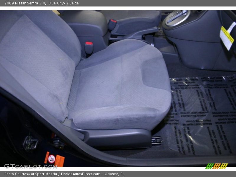 Blue Onyx / Beige 2009 Nissan Sentra 2.0
