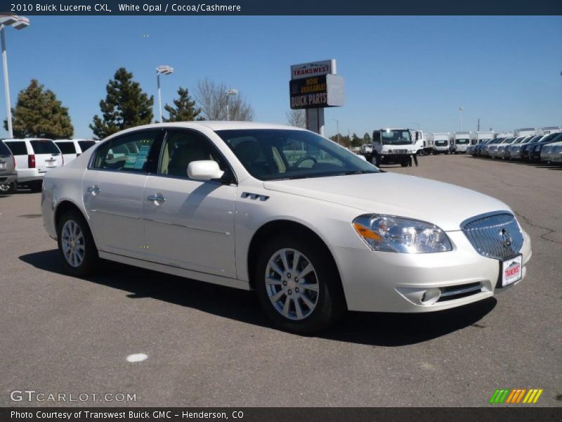 White Opal / Cocoa/Cashmere 2010 Buick Lucerne CXL