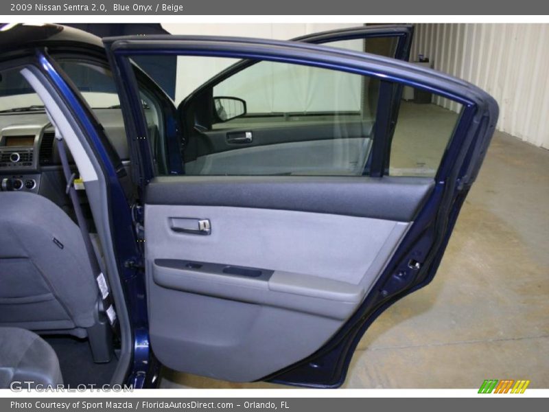 Blue Onyx / Beige 2009 Nissan Sentra 2.0