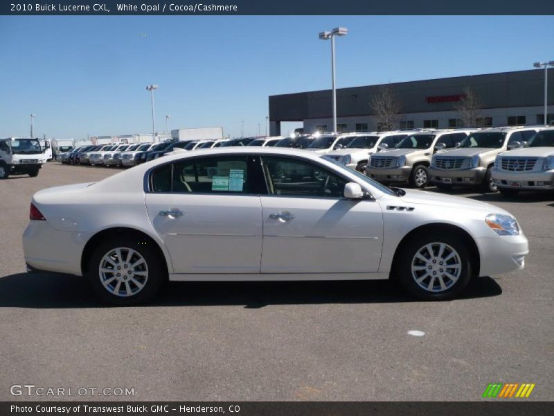 White Opal / Cocoa/Cashmere 2010 Buick Lucerne CXL