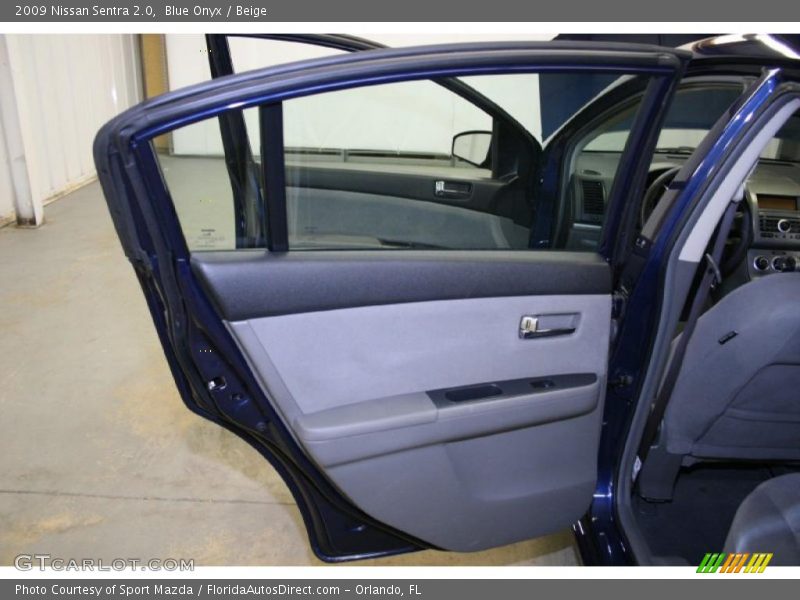 Blue Onyx / Beige 2009 Nissan Sentra 2.0
