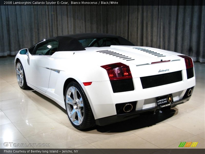 Bianco Monocerus / Black/White 2008 Lamborghini Gallardo Spyder E-Gear