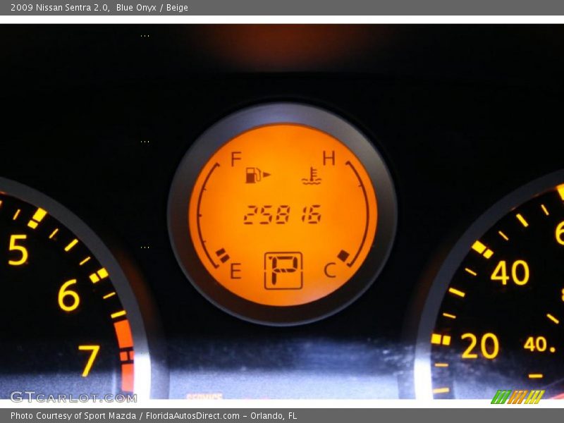 Blue Onyx / Beige 2009 Nissan Sentra 2.0