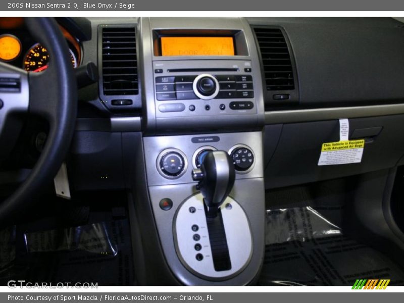 Blue Onyx / Beige 2009 Nissan Sentra 2.0