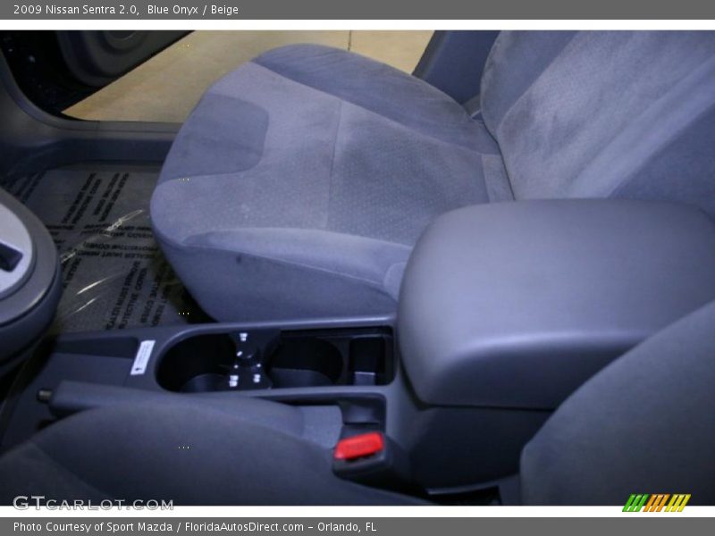 Blue Onyx / Beige 2009 Nissan Sentra 2.0